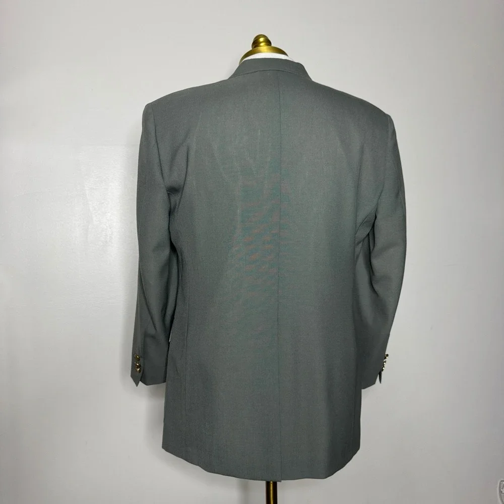 Hart‎ Schaffner Marx Jack Nicklaus Blazer Sport Coat Mens 41R Gray Gold Buttons